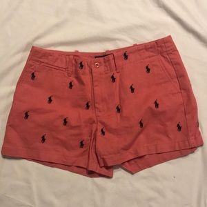 Polo Ralph Lauren shorts 8 Coral logo embroidered